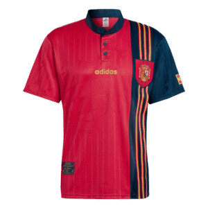 Spain Retro Jersey Home Soccer Shirt 1996