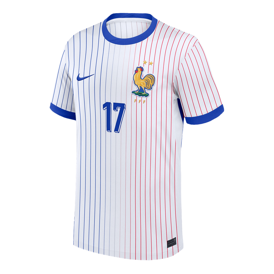 SALIBA #17 France Soccer Jersey Away Custom Shirt - Image 2