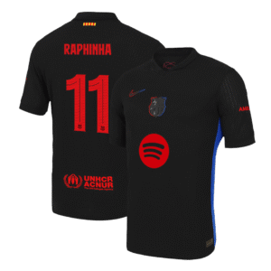 Barcelona RAPHINHA #11 Away Custom Player Version Soccer Jersey - UCL
