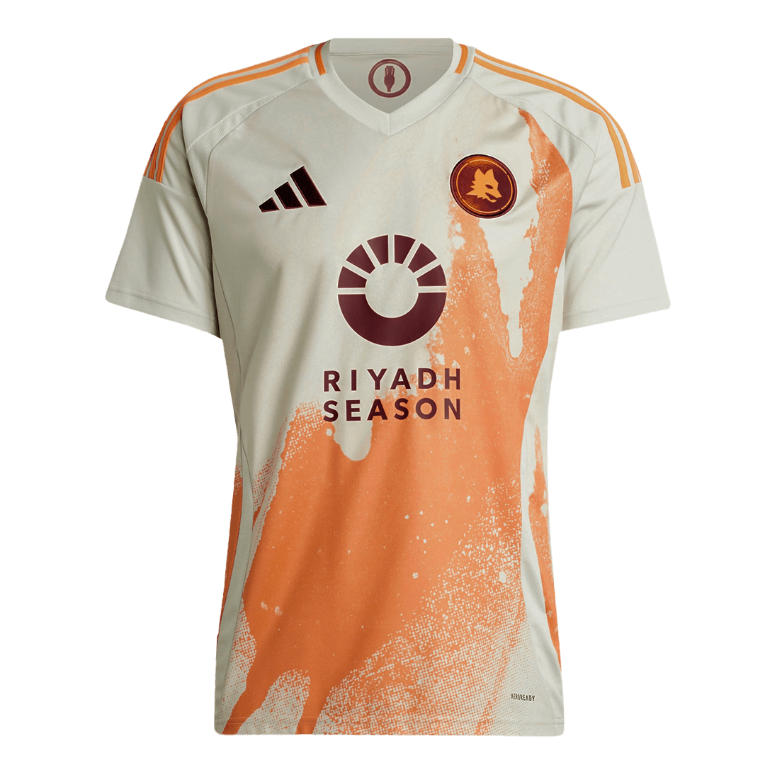 Roma Soccer Jersey Away Custom Shirt - Image 4