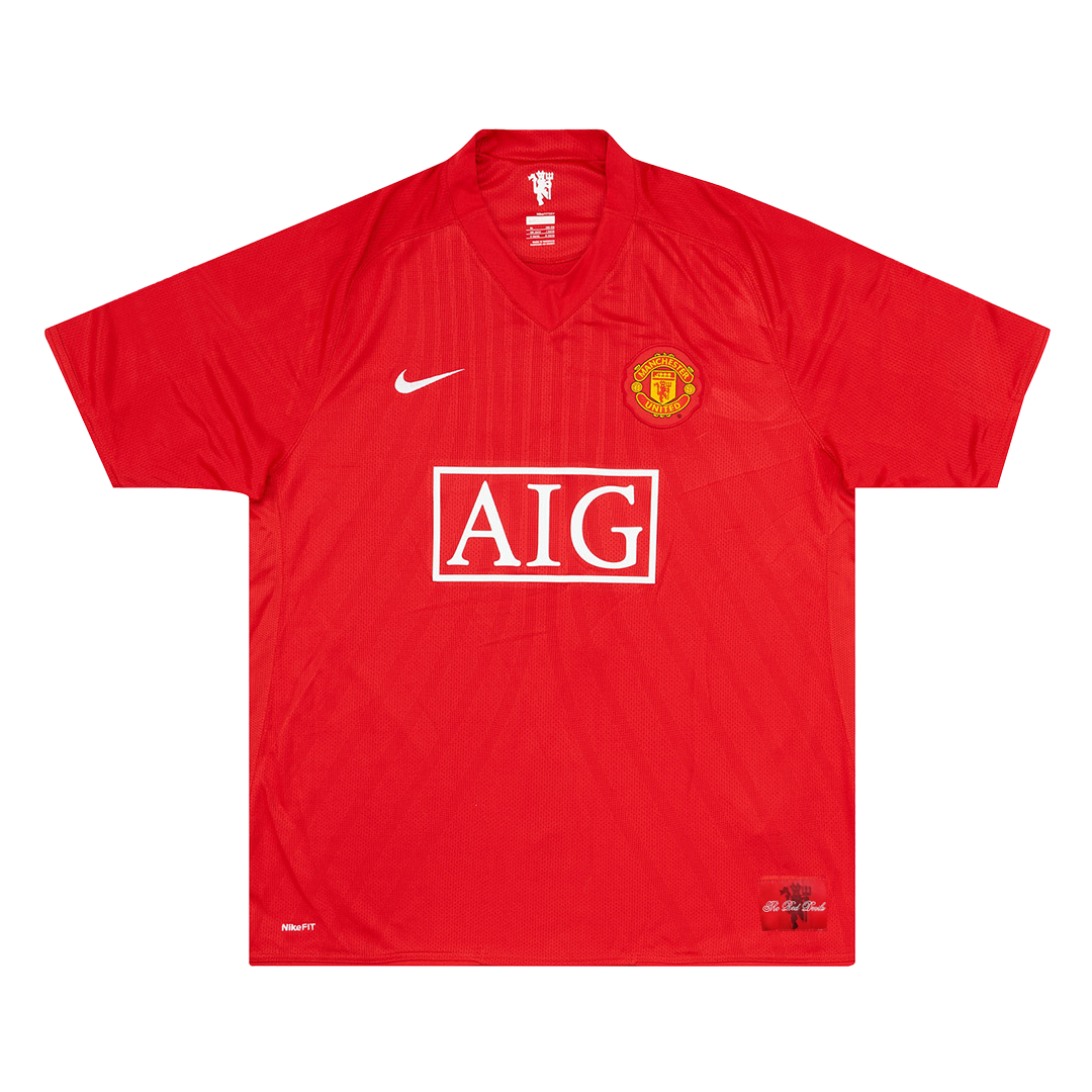 Manchester United Jersey RONALDO #7 Custom Home Soccer Jersey 2007/08 - Image 2