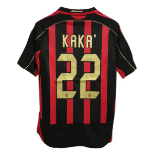 KAKA' #22 AC Milan Retro Jersey Home Soccer Shirt 2006/07