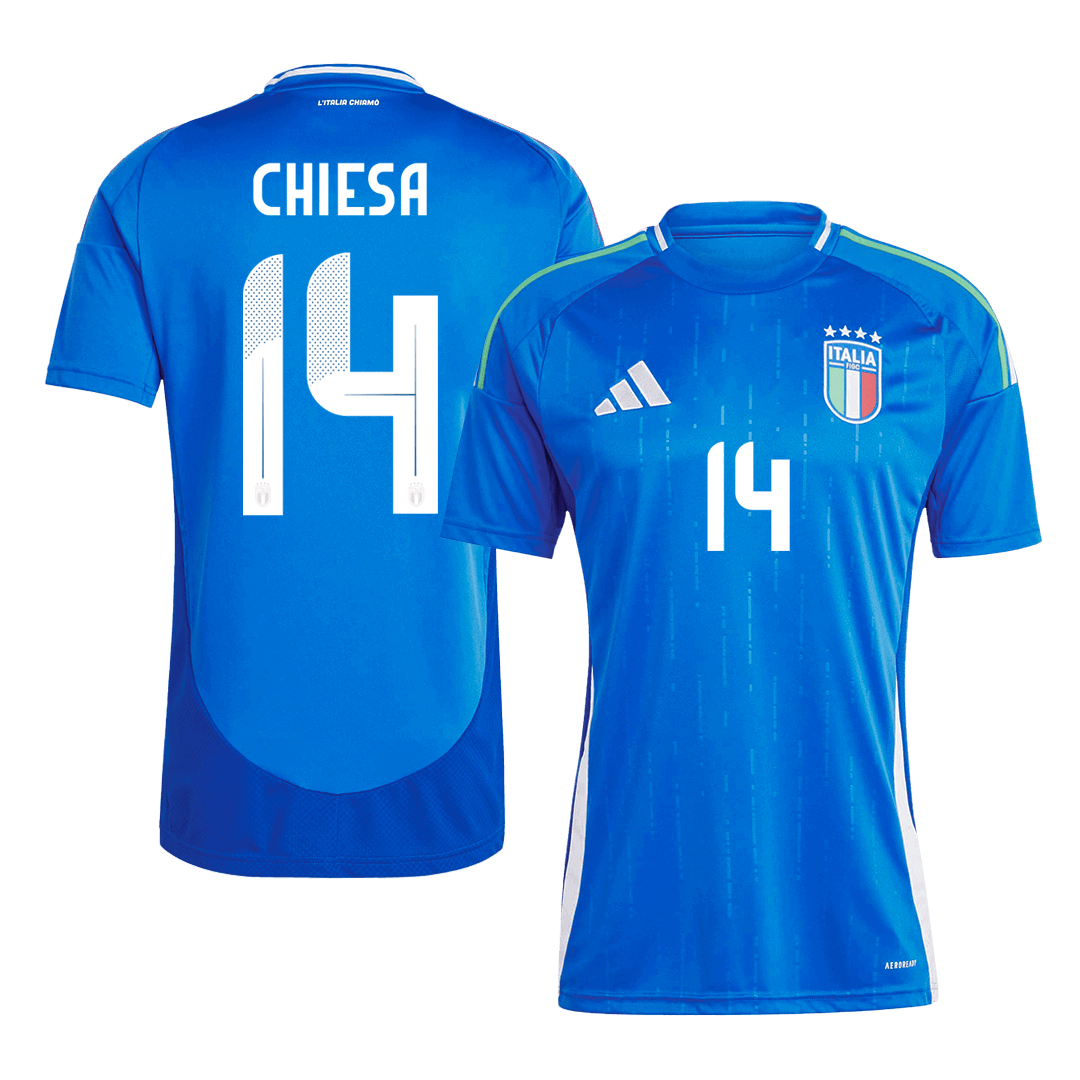 CHIESA #14 Italy Soccer Jersey Home Custom Shirt