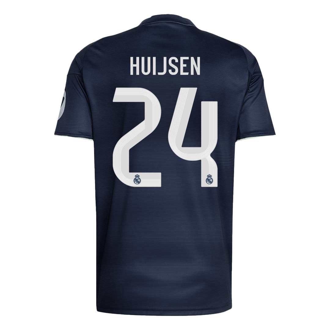 HUIJSEN #24 Real Madrid Soccer Jersey Away Custom Shirt 2025/26 - Image 3