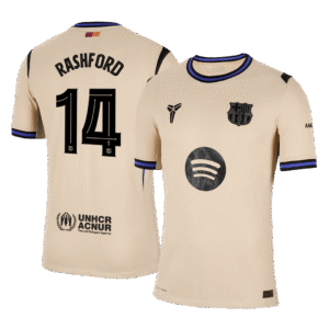 Barcelona RASHFORD #14 Away Custom Player Version Soccer Jersey 2025/26 - UCL