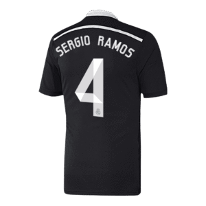 SERGIO RAMOS #4 Real Madrid Retro Jersey Third Away Soccer Shirt 2014/15