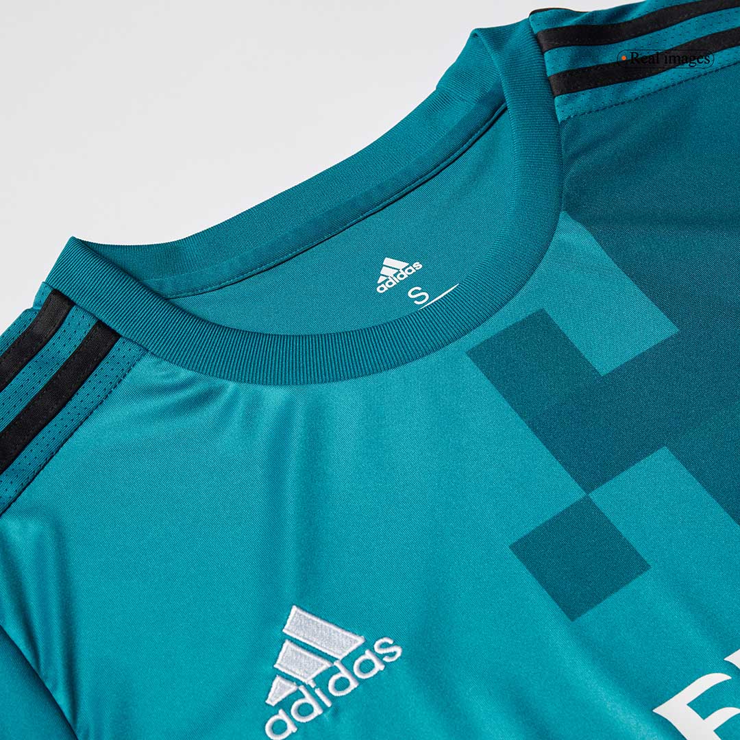 Real Madrid Retro Jersey Third Away Soccer Shirt 2017/18 - Image 6
