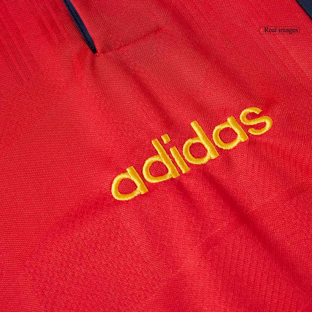 Spain Retro Jersey Home Soccer Shirt 1996 - Image 10