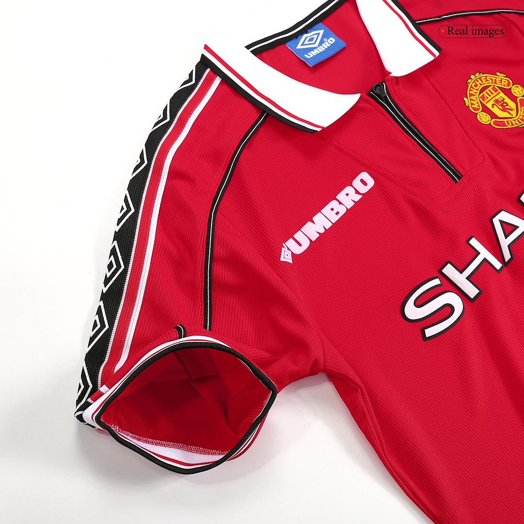 Manchester United Jersey Custom Home Soccer Jersey 98/00 - Image 10