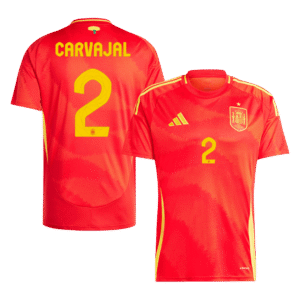Spain Jersey Custom CARVAJAL #2 Soccer Jersey Home