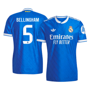Real Madrid BELLINGHAM #5 Third Away Custom Player Version Soccer Jersey 2025/26