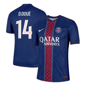 PSG D.DOUÉ #14 Player Version Home Soccer Jersey 2025/26