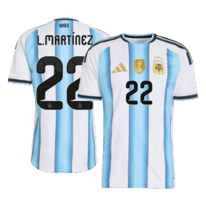 Argentina L.MARTÍNEZ #22 Home Player Version Soccer Jersey World Cup 2026