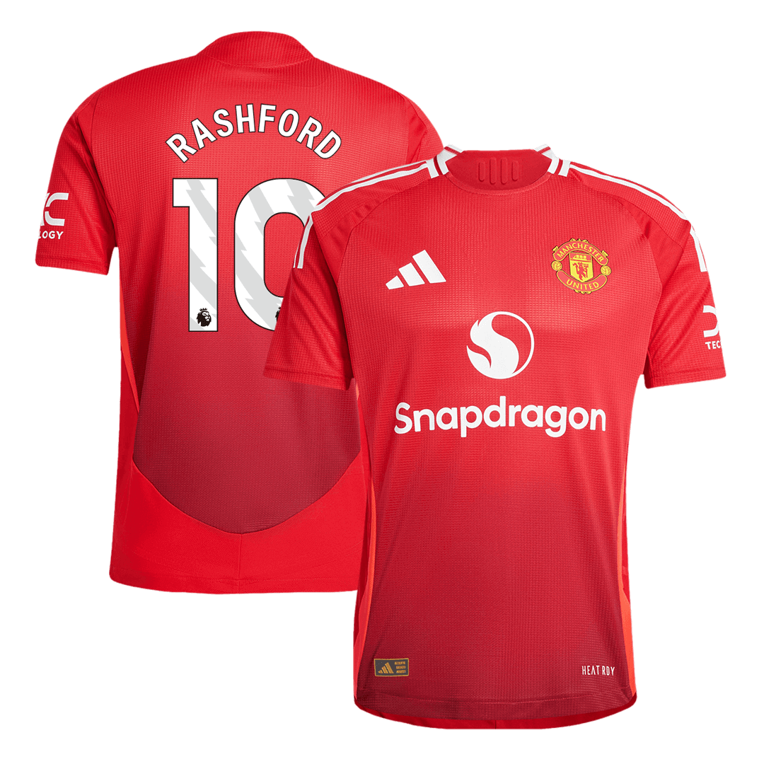 Manchester United RASHFORD #10 Home Custom Player Version Soccer Jersey