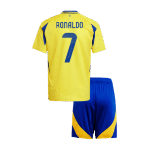 Kids Al Nassr RONALDO #7 Home Soccer Kits-ACL