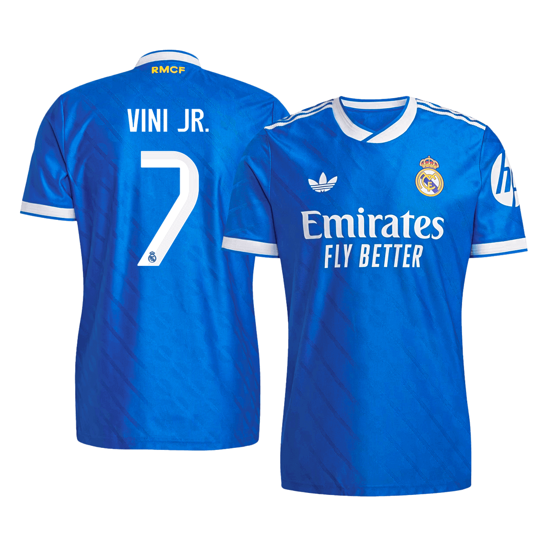 Real Madrid VINI JR. #7 Third Away Custom Player Version Soccer Jersey 2025/26