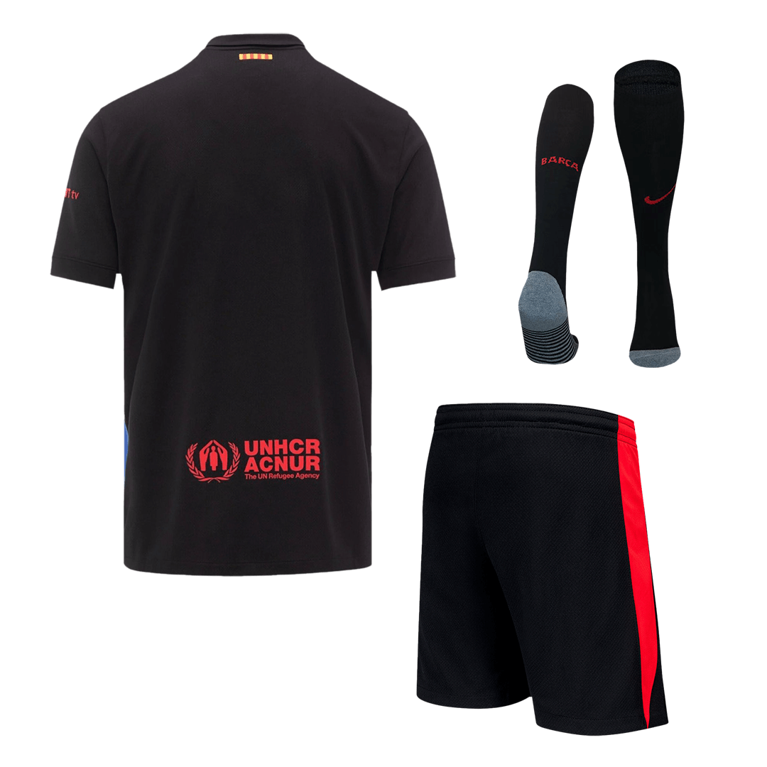 Barcelona Away Custom Full Soccer Kit - Spotify Logo Without Text - Image 2