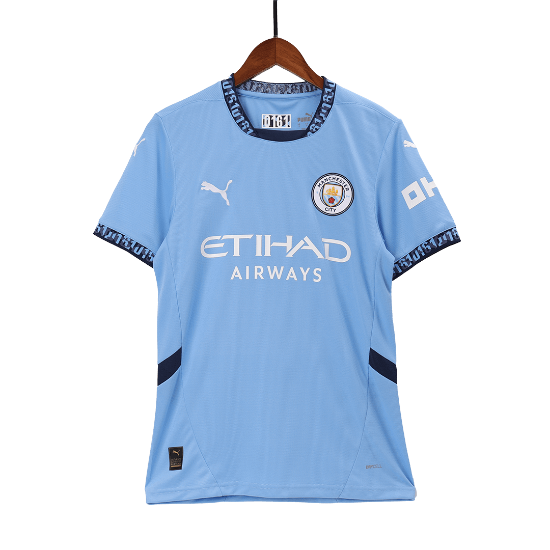 Manchester City Soccer Jersey Home Custom Shirt - Image 4