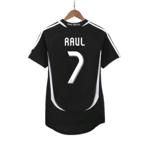 RAUL #7 Real Madrid Retro Jersey Away Soccer Shirt 2006/07