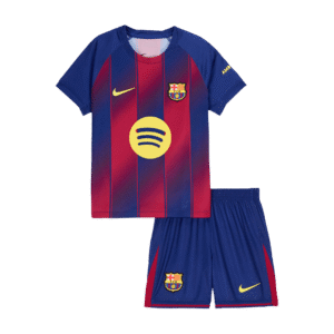 Kids Barcelona Custom Home Soccer Kits 2025/26