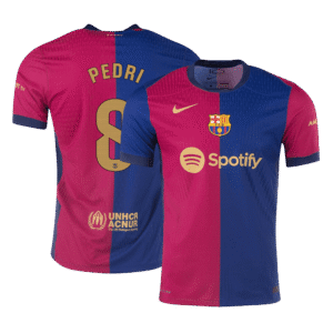 Barcelona PEDRI #8 Home Custom Player Version Soccer Jersey