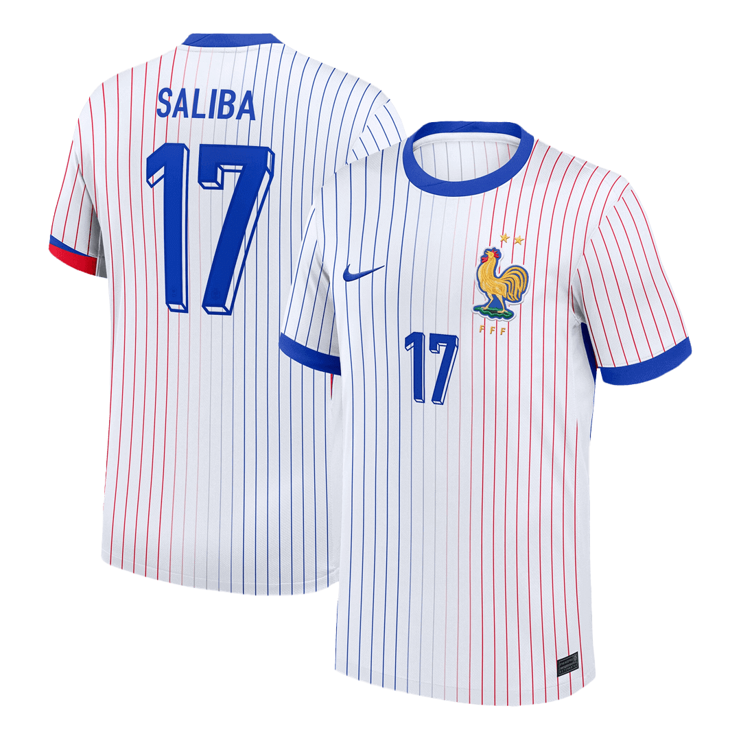 SALIBA #17 France Soccer Jersey Away Custom Shirt