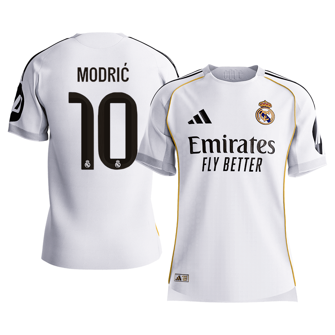 Real Madrid MODRIĆ #10 Home Custom Player Version Soccer Jersey 2025/26
