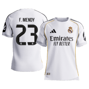 Real Madrid F.MENDY #23 Home Custom Player Version Soccer Jersey 2025/26