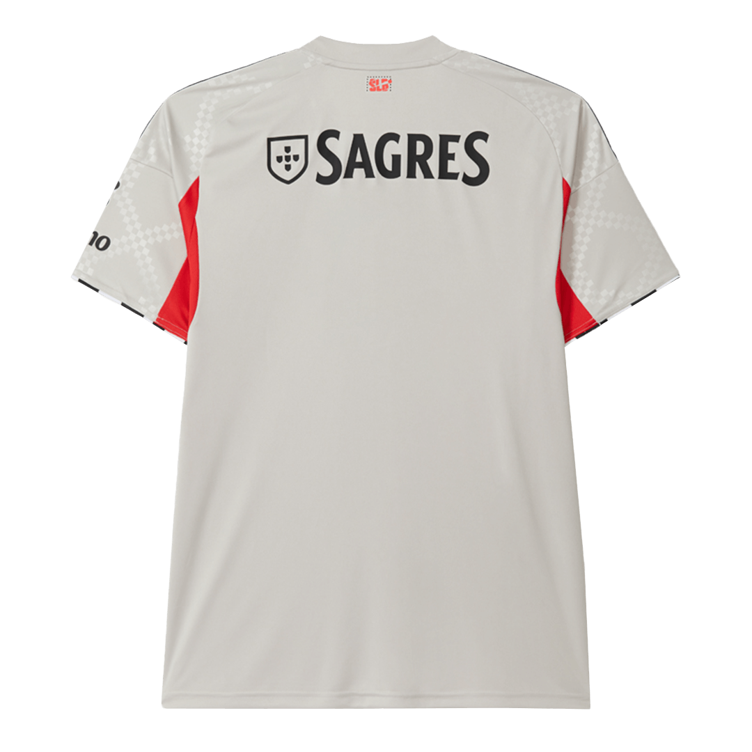 Benfica Soccer Jersey Away Custom Shirt 2025/26 - Image 2