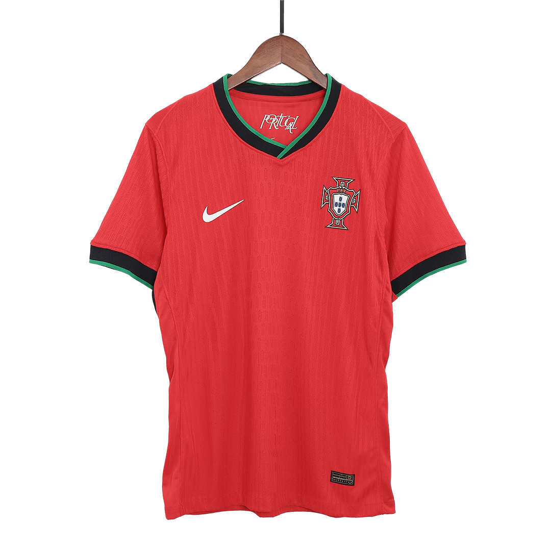 Portugal Home Custom Player Version Soccer Jersey Euro - Image 3