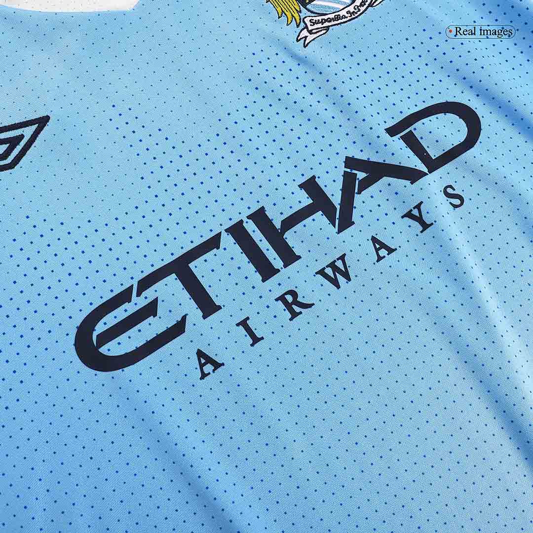 Manchester City Jersey Custom Home Soccer Jersey 2011/12 - Image 7
