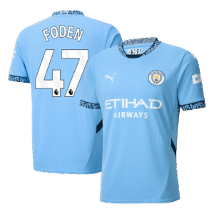 FODEN #47 Manchester City Soccer Jersey Home Shirt