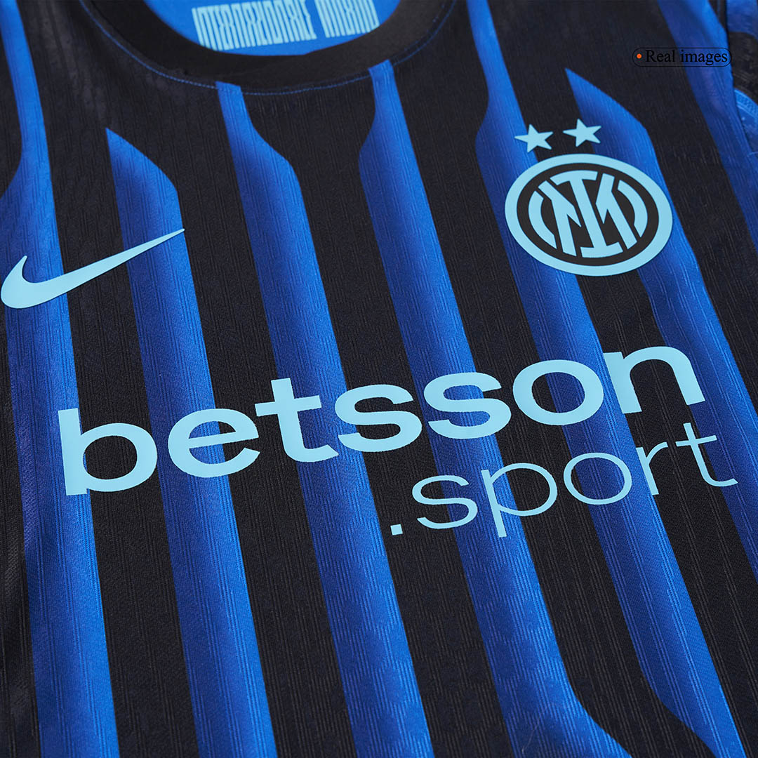 Inter Milan Home Custom Player Version Soccer Jersey 2025/26 - Image 10
