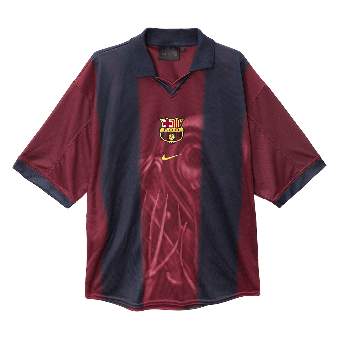 Barcelona X CJ Retro Jersey Home Soccer Shirt 2000/01