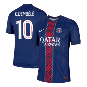 PSG O.DEMBÉLÉ #10 Player Version Home Soccer Jersey 2025/26
