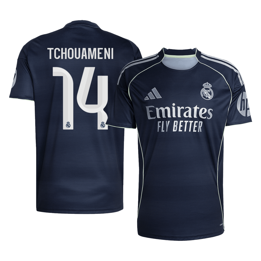 TCHOUAMENI #14 Real Madrid Soccer Jersey Away Custom Shirt 2025/26