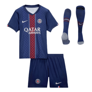 Kids PSG Home Custom Full Soccer Kits2025/26