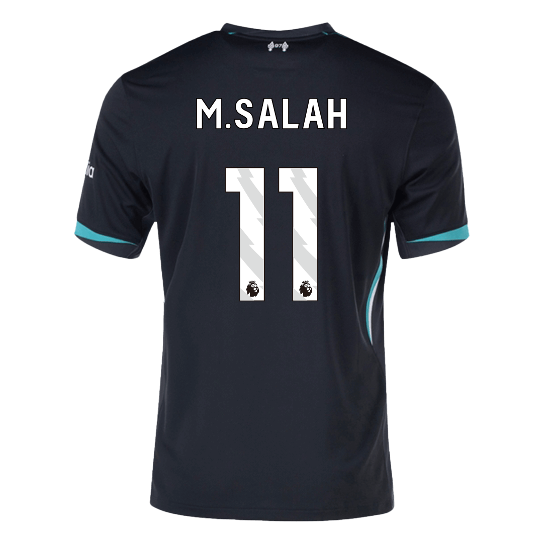 M.SALAH #11 Liverpool Soccer Jersey Away Custom Shirt - Image 3
