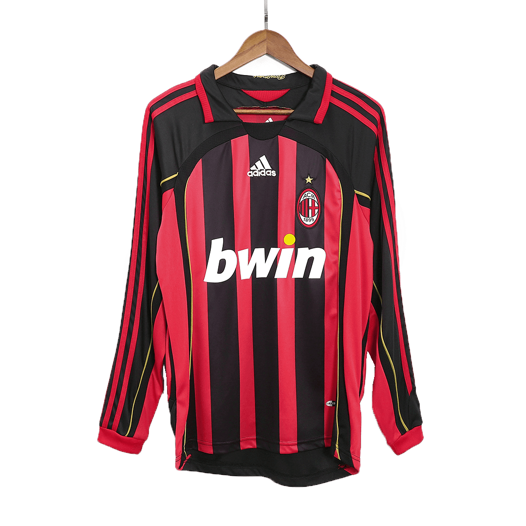 RONALDO #99 AC Milan Retro Jersey Home Long Sleeve Soccer Shirt 2006/07 - Image 2