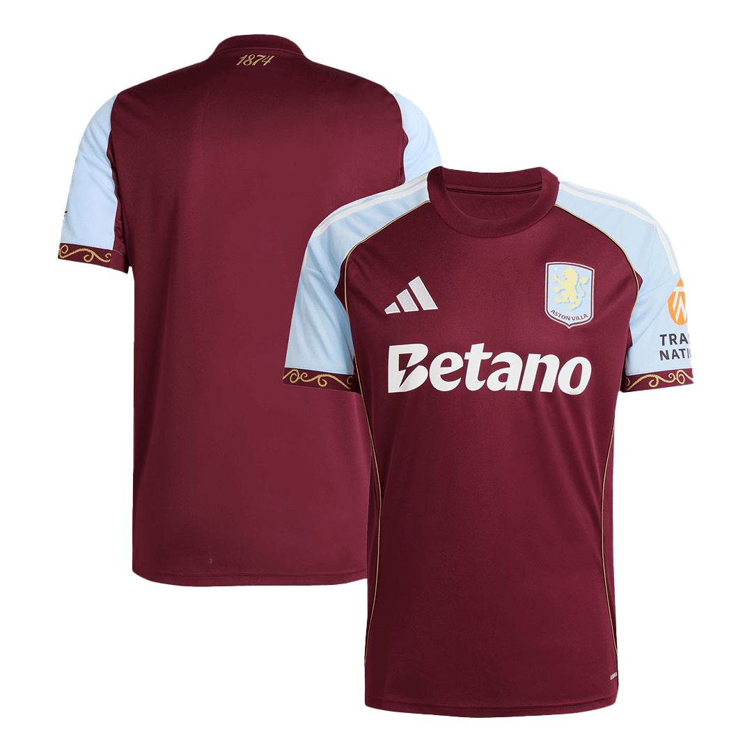 Aston Villa Soccer Jersey Home Custom Shirt 2025/26 - Image 3