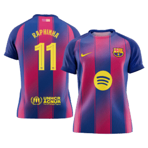 RAPHINHA #11 Barcelona Soccer Jersey Home Custom Shirt 2025/26 - UCL