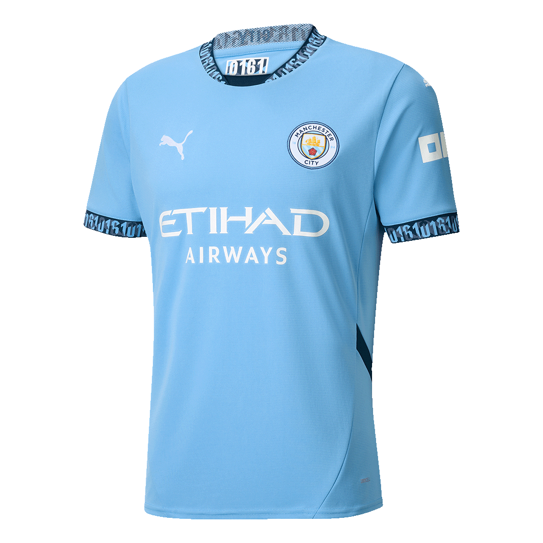 RODRIGO #16 Manchester City Soccer Jersey Home Shirt - Image 2