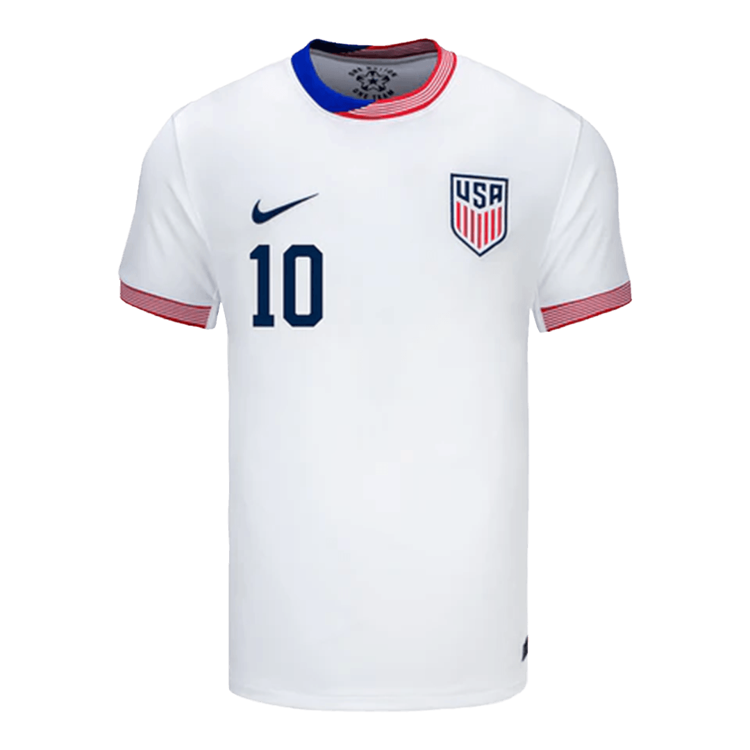 PULISIC #10 USA Soccer Jersey Home Custom Shirt - Image 2