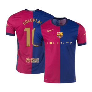 Barcelona COLDPLAY #10 Home Custom Player Version Soccer Jersey COLDPLAY