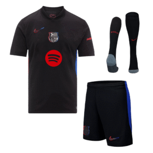 Barcelona Away Custom Full Soccer Kit - Spotify Logo Without Text