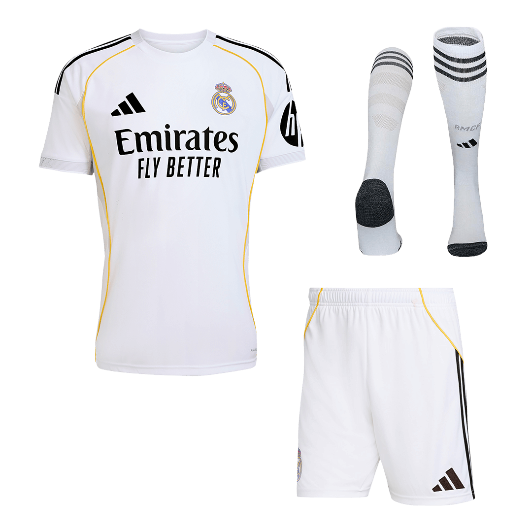 Real Madrid Home Custom Full Soccer Kit 2025/26