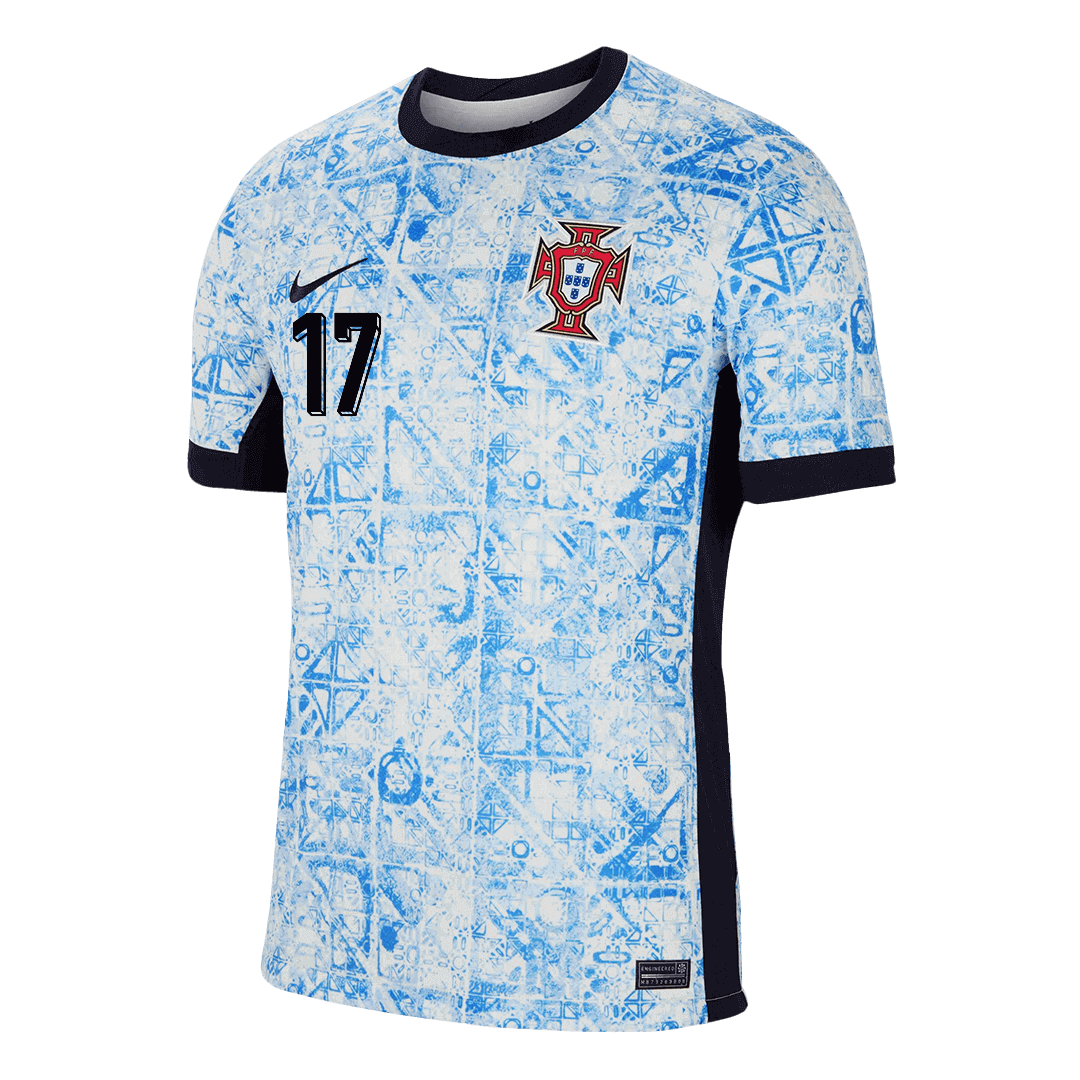 R.LEÃO #17 Portugal Soccer Jersey Away Custom Shirt - Image 2
