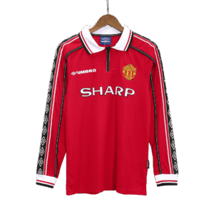 Manchester United Jersey Custom Home Soccer Retro Jersey 1998/99