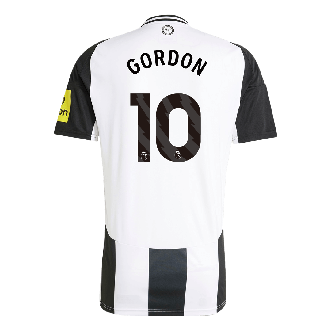 Newcastle United Jersey Custom GORDON #10 Soccer Jersey Home - Image 3