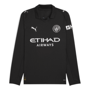 Manchester City Long Sleeve Jersey Away Football Shirt 2025/26